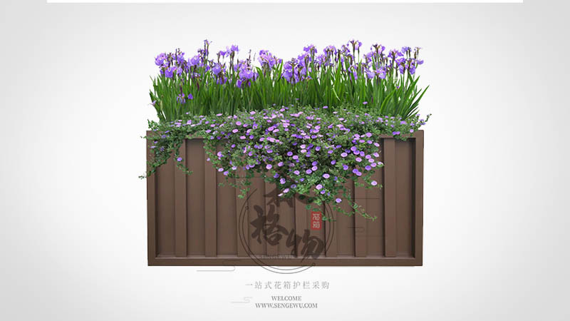 廣場(chǎng)商業(yè)街鍍鋅板鐵藝花箱