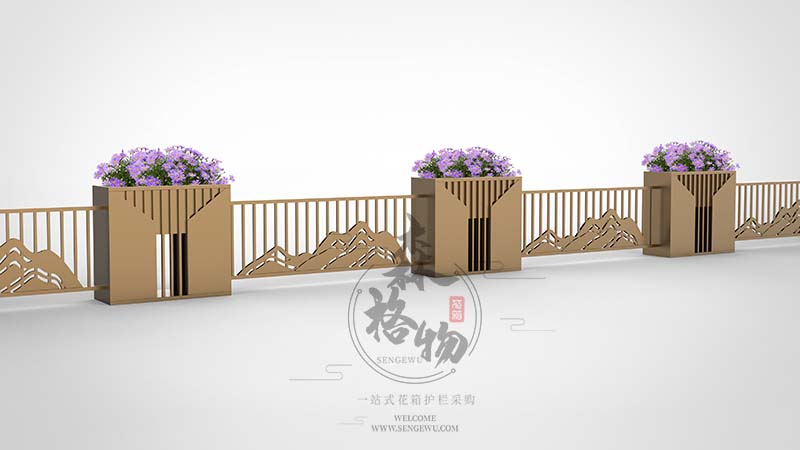 森格物鈑金鍍鋅板花箱護欄