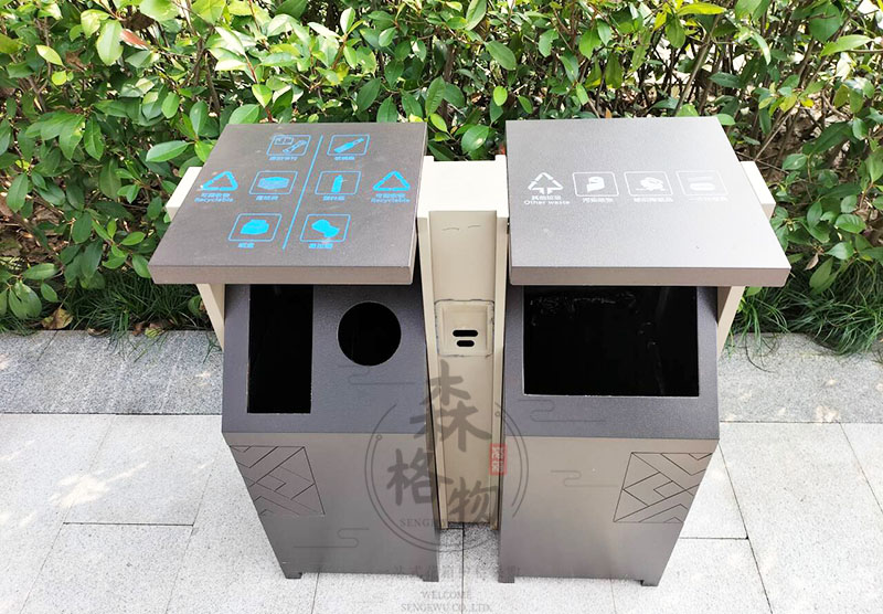 新中式雙分類垃圾箱