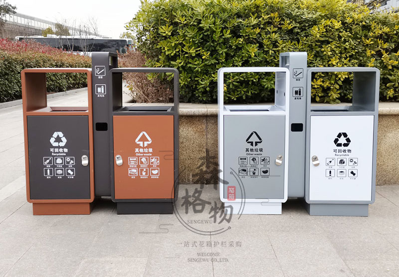 金屬鍍鋅垃圾箱